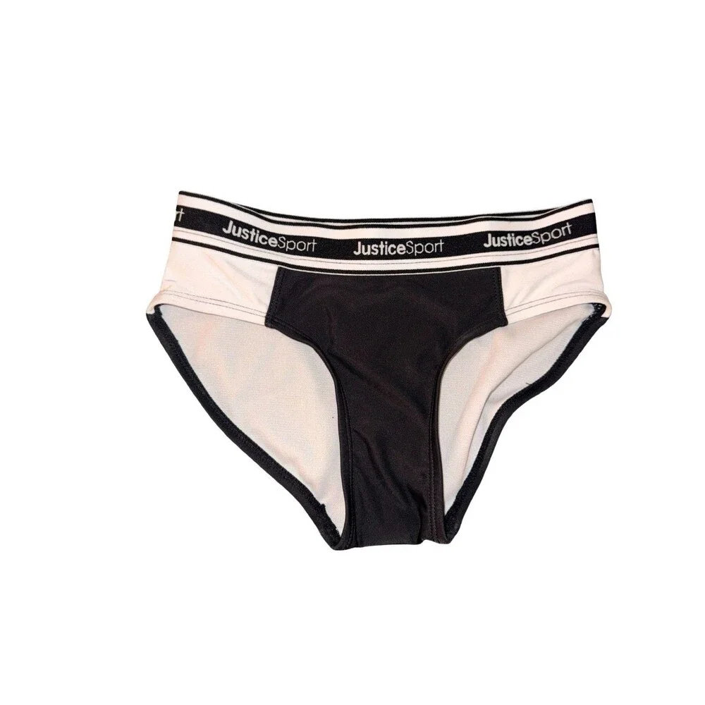 Justice Sport girls two piece swimsuit size 7-8